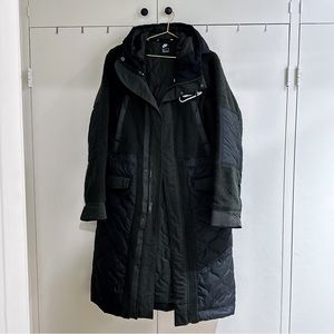 nike men's long padded jacket